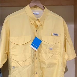 Yellow Colombia PFG button up